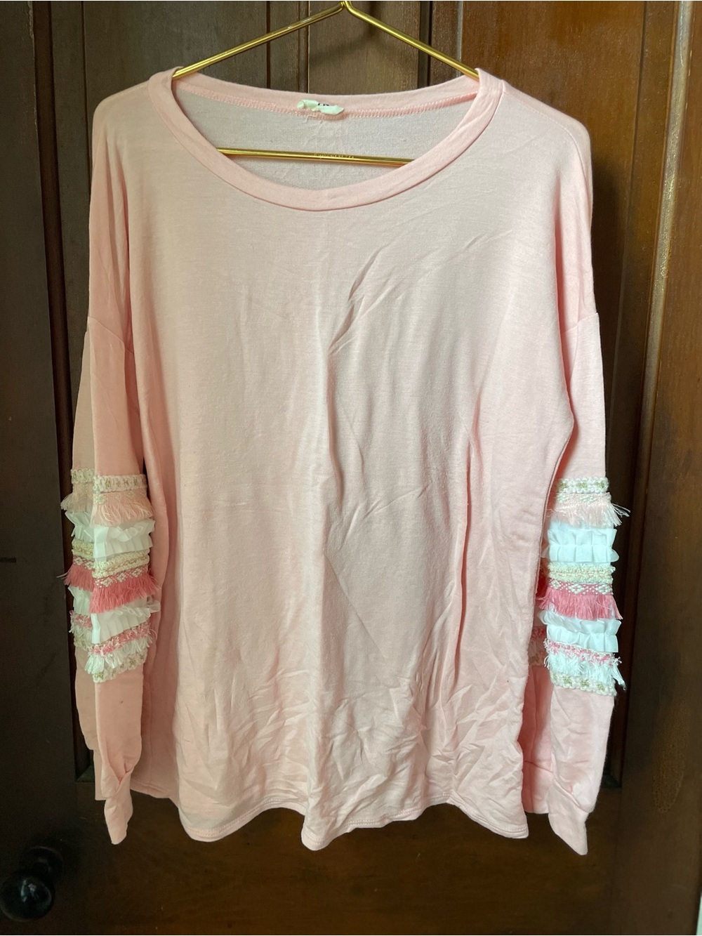 Bibi women's large long sleeve pink top